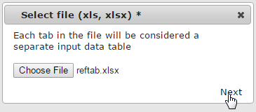 The Select file dialog